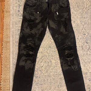 Crysp Denim 36 x 32 Black acid wash jeans like new